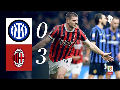Inter vs AC Milan Coppa Italia Semi-final Highlights
